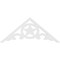 Ekena Millwork Pitch Austin Architectural Grade PVC Gable Pediment, 48"W x 20"H x 1"P (10/12) GPP048X020X100AUS - alternate 2